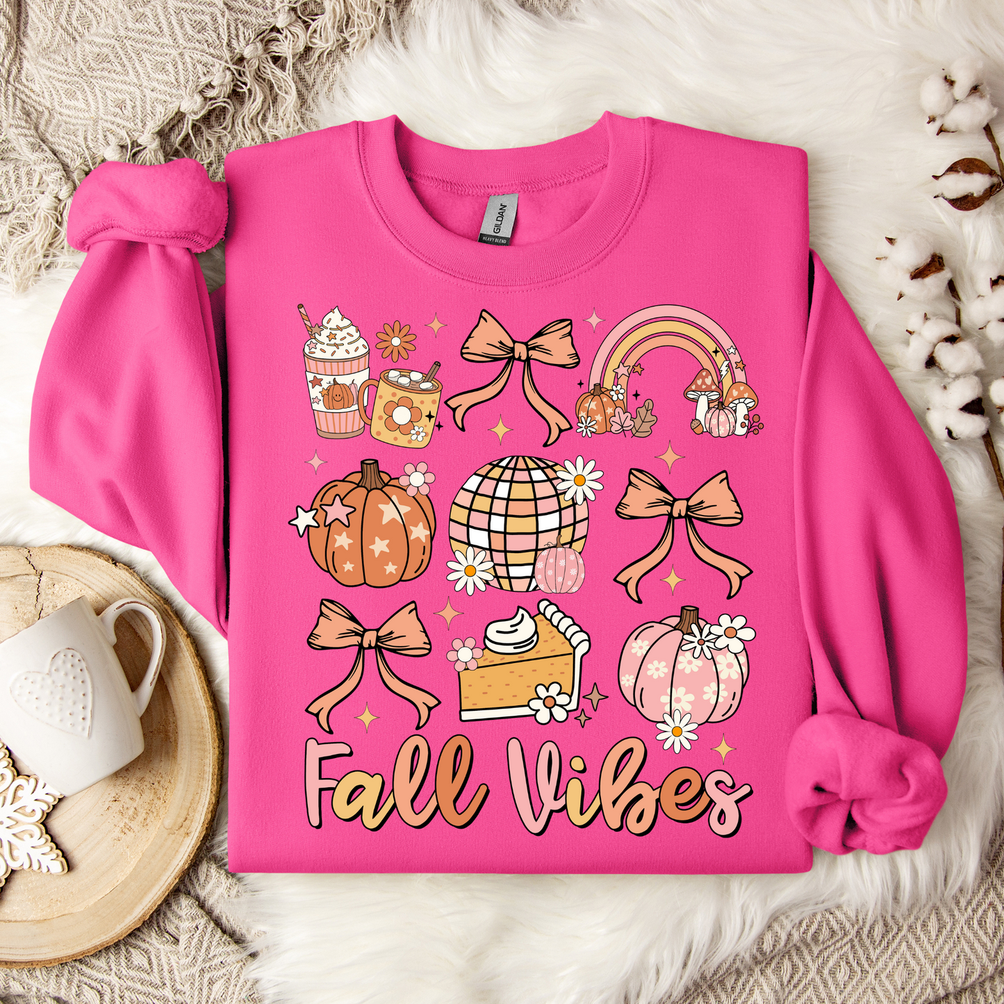 Thankful Sweatshirt - Fall Vibes Thanksgiving Sweatshirt