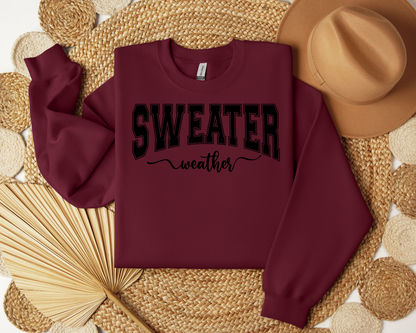 Sweater Weather, Christmas Sweatshirt – Christmas Vibes Gift