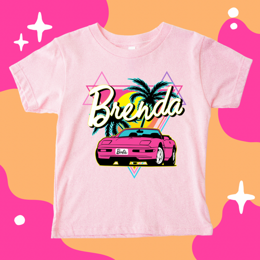 Doll Car Personalized Custom Name T-Shirt