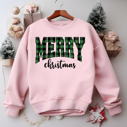 Merry Christmas Sweatshirt – Cozy Christmas Vibes Gift – Holiday Season Graphic Sweatshirt – Festive Winter Apparel