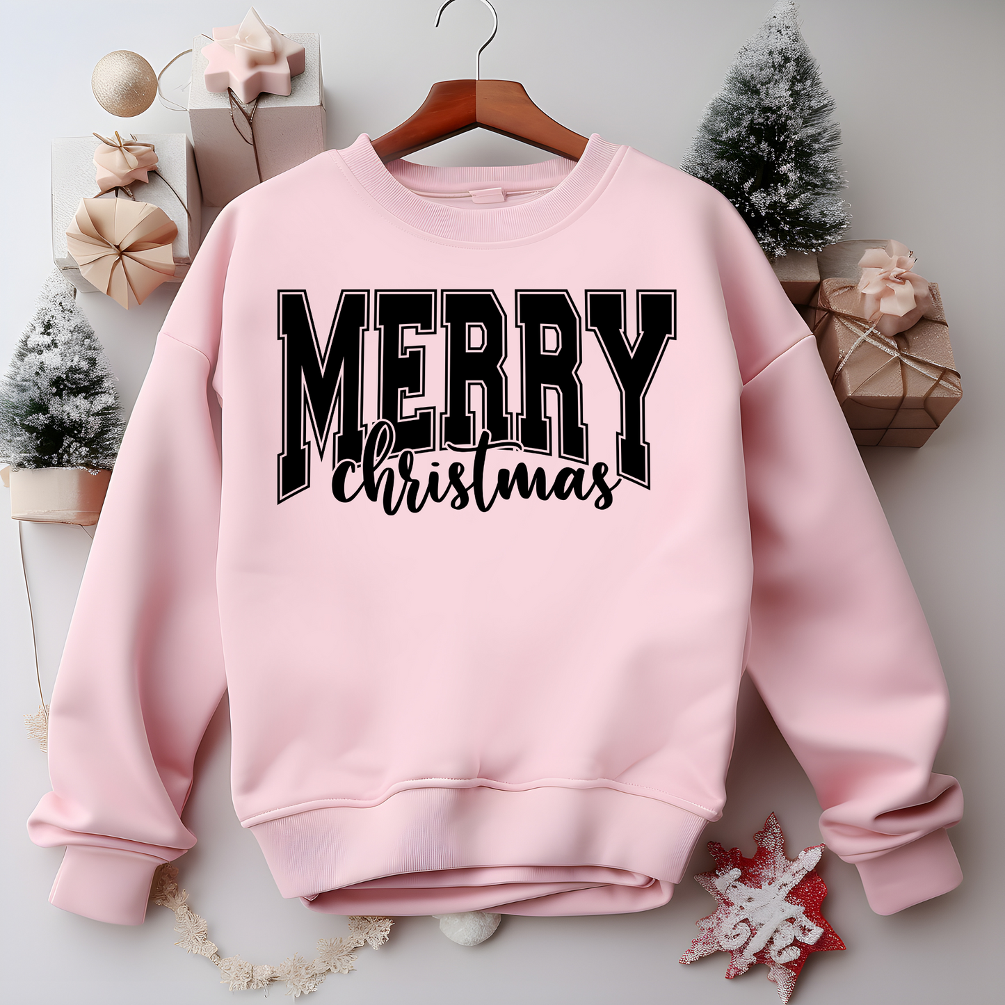 Merry Christmas Sweatshirt – Cozy Christmas Vibes Gift – Holiday Season Graphic Sweatshirt – Festive Winter Apparel (Copy)