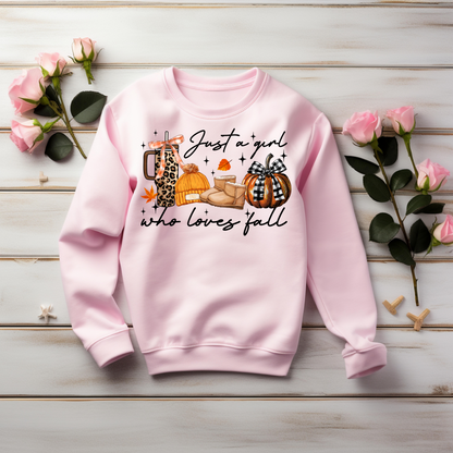 Thankful Sweatshirt -Just a Girl Who Loves Fall Thanksgiving Sweatshirt