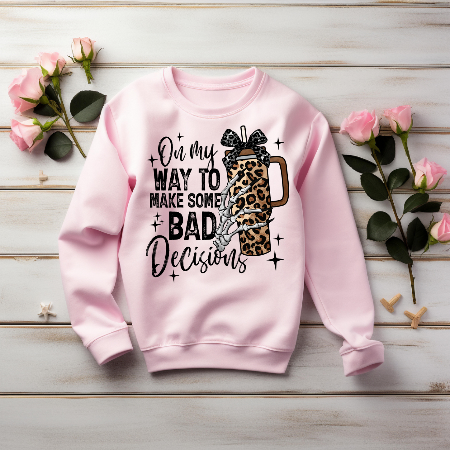 Halloween Sweatshirt - On My Way To Make Some Bad Decisions Halloween Sweatshirt