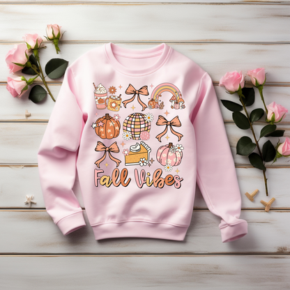 Thankful Sweatshirt - Fall Vibes Thanksgiving Sweatshirt