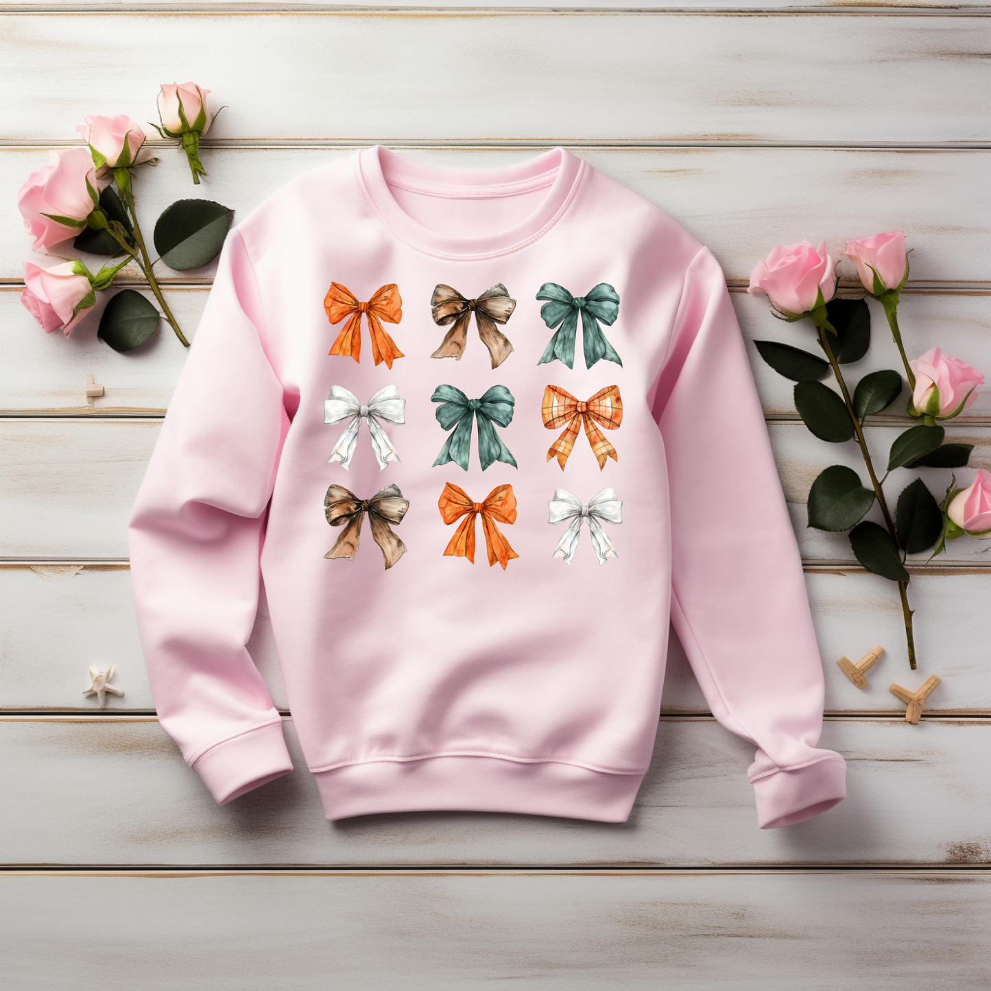 Coquette Bow Sweatshirt - Coquette Bow's Thanksgiving Shirt