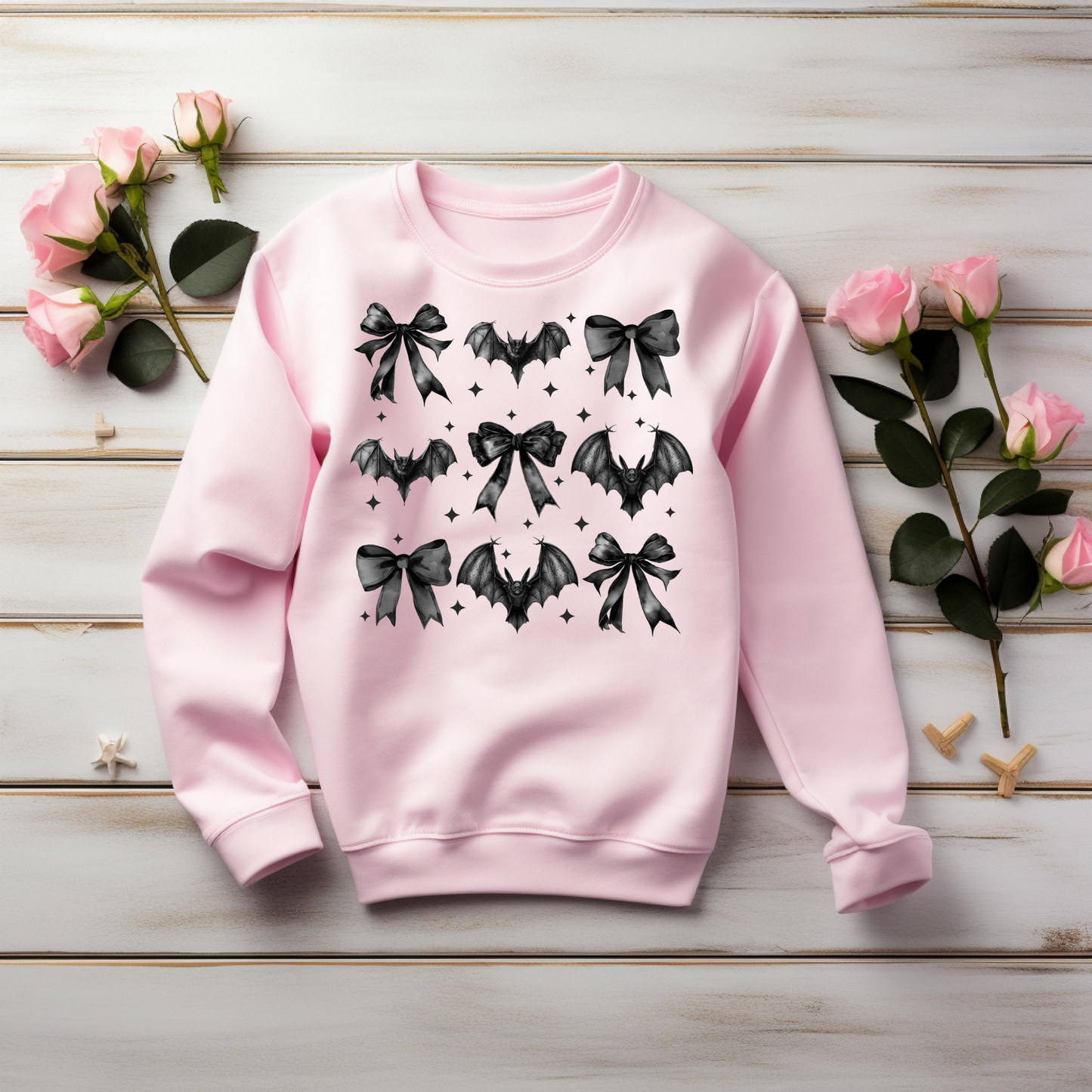 Retro Halloween Coquette Bow Sweatshirt - Cozy Autumn Halloween Vibes Gift (Copy)