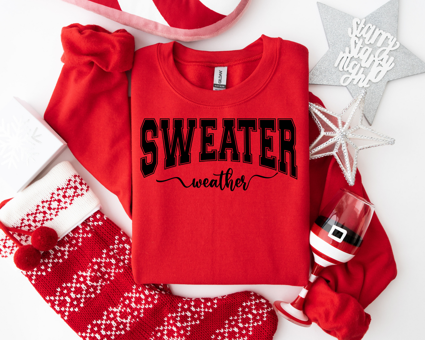 Sweater Weather, Christmas Sweatshirt – Christmas Vibes Gift