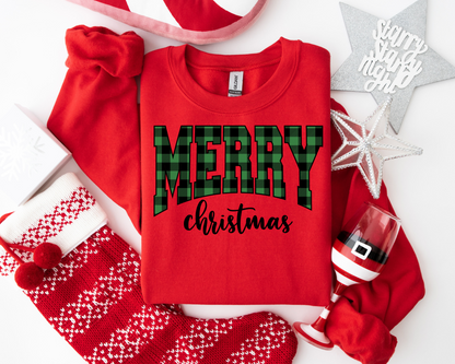 Merry Christmas Sweatshirt – Cozy Christmas Vibes Gift – Holiday Season Graphic Sweatshirt – Festive Winter Apparel