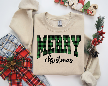 Merry Christmas Sweatshirt – Cozy Christmas Vibes Gift – Holiday Season Graphic Sweatshirt – Festive Winter Apparel