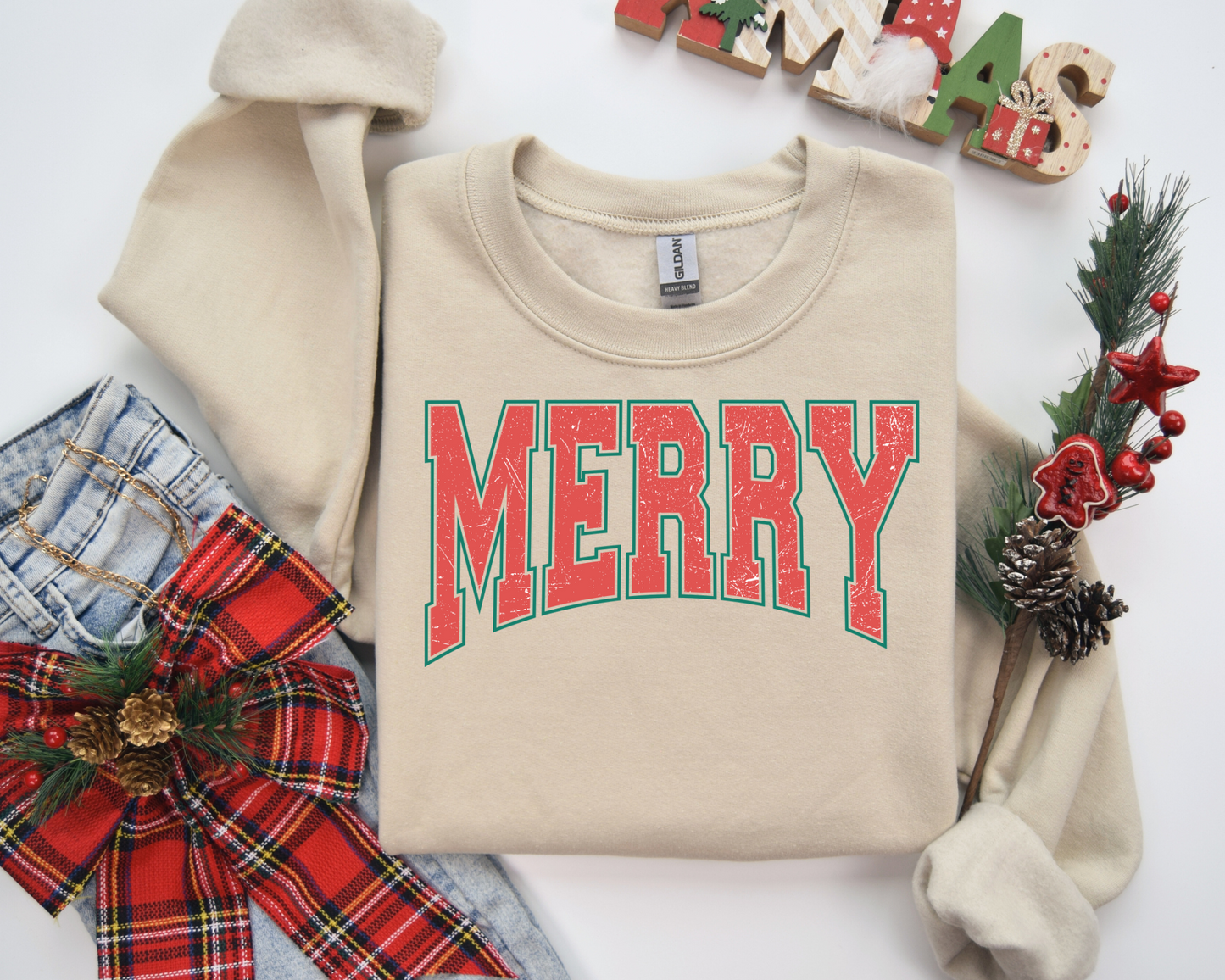 Merry Christmas Sweatshirt – Christmas Vibes Gift