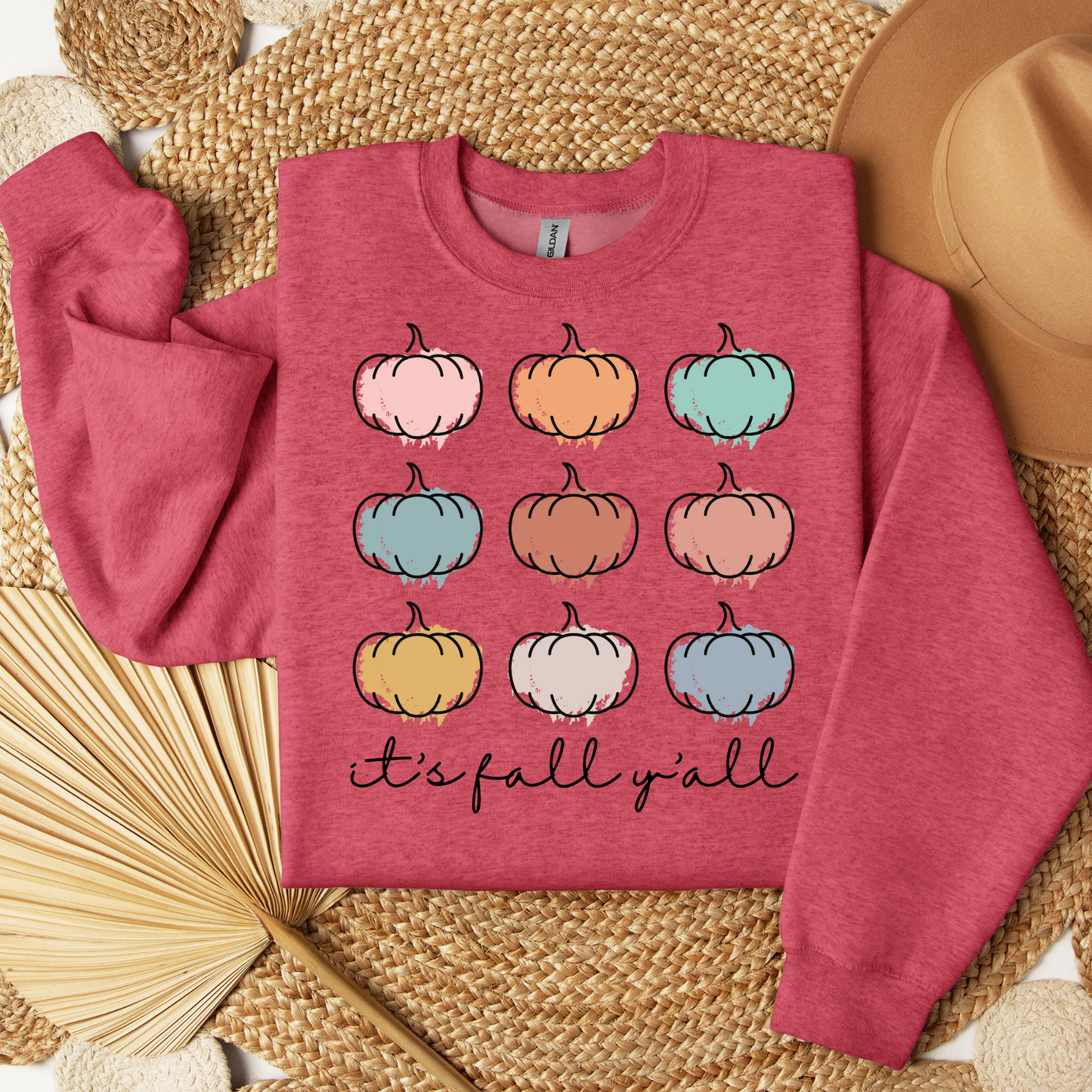 Thankful Sweatshirt - it's fall y'all, Thanksgiving Sweatshirt