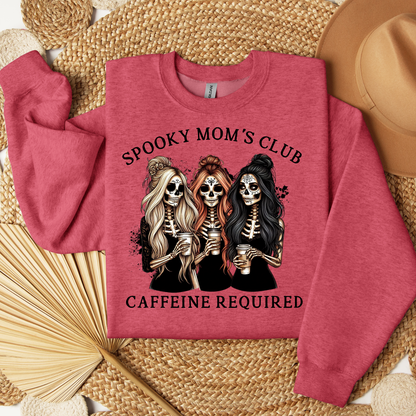 Halloween Sweatshirt - Spooky Mama Club Halloween Sweatshirt