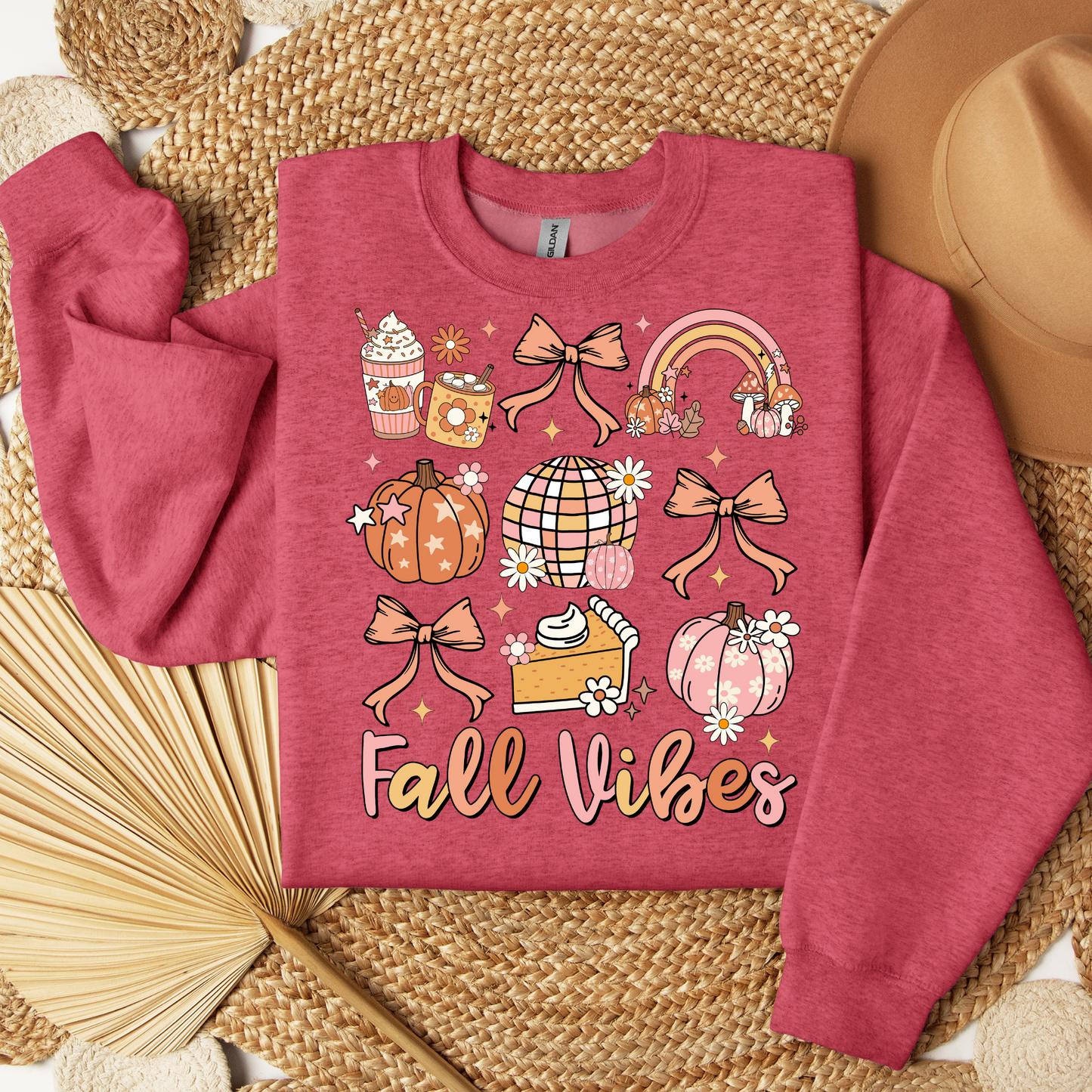 Thankful Sweatshirt - Fall Vibes Thanksgiving Sweatshirt