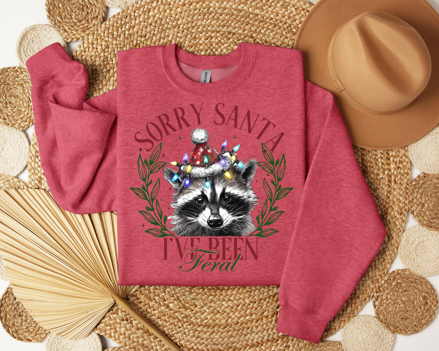 Sorry Santa I've been feral Sweatshirt – Christmas Vibes Gift