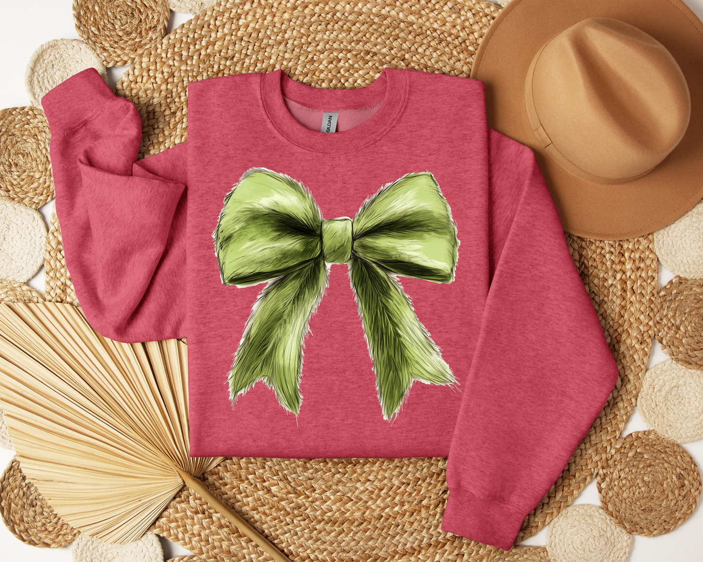 Christmas Coquette Bow Sweatshirt – Christmas Vibes Gift