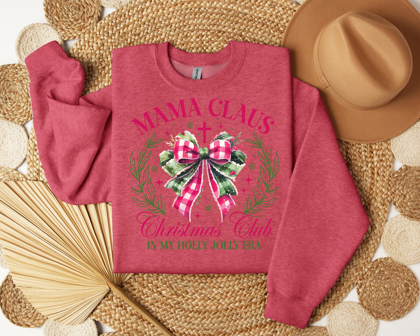 Mama Claus Christmas Club In My Holly Jolly Era Sweatshirt – Christmas Vibes Gift