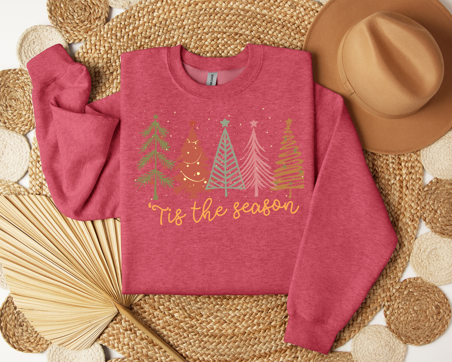 Tis The Season, Christmas Sweatshirt – Christmas Vibes Gift