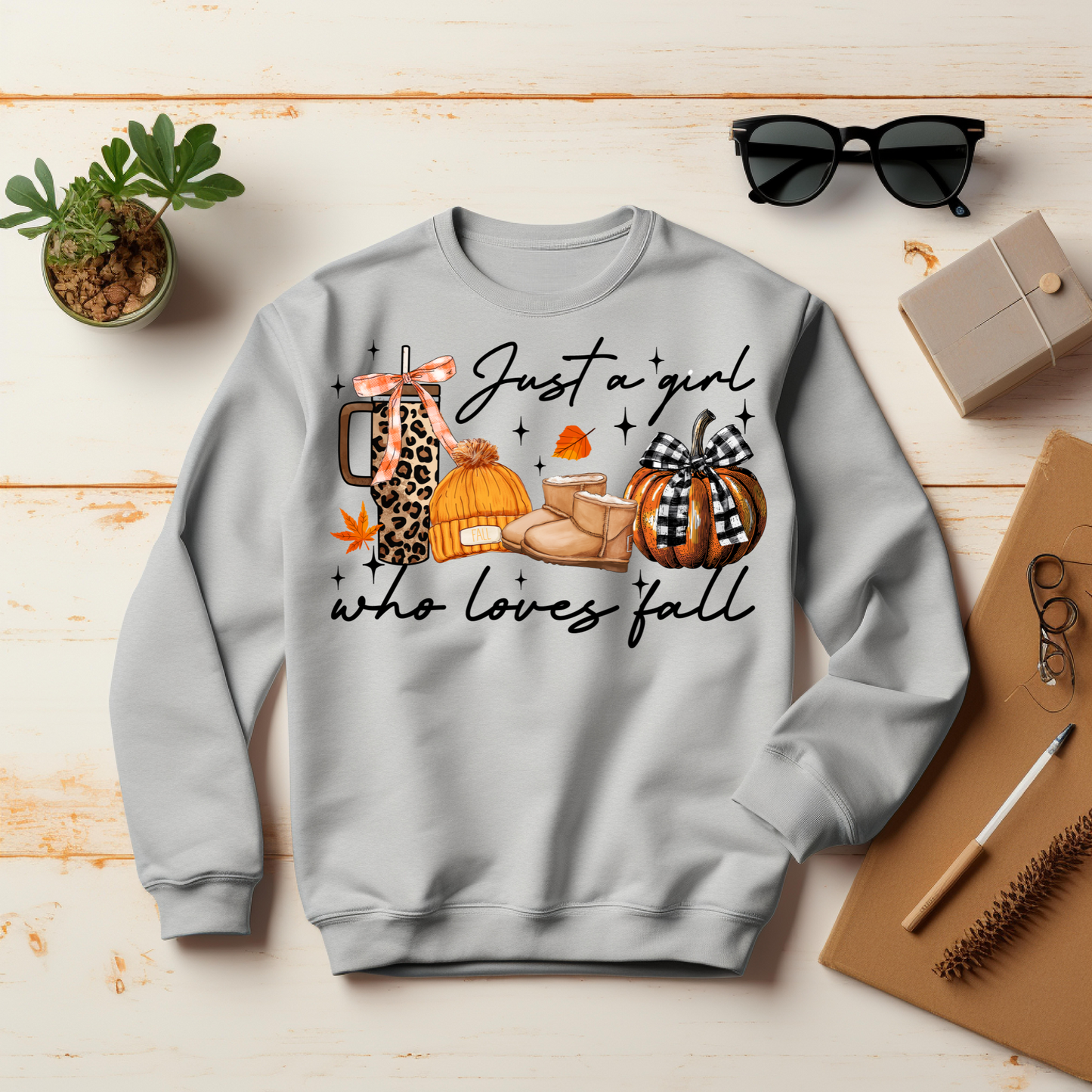 Thankful Sweatshirt -Just a Girl Who Loves Fall Thanksgiving Sweatshirt