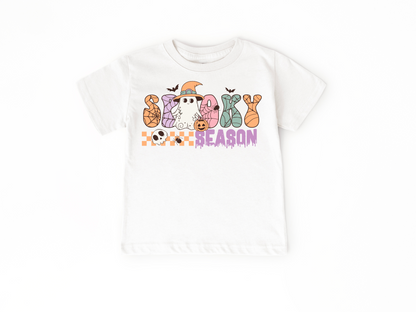 Spooky Season Retro Halloween Kids Shirt, Vintage Halloween Toddler T-Shirt