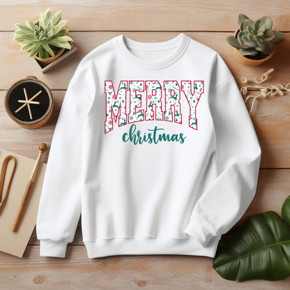 Merry Christmas Santa Retro Christmas Sweatshirt – Perfect Holiday Gift for Christmas