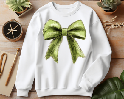 Christmas Coquette Bow Sweatshirt – Christmas Vibes Gift