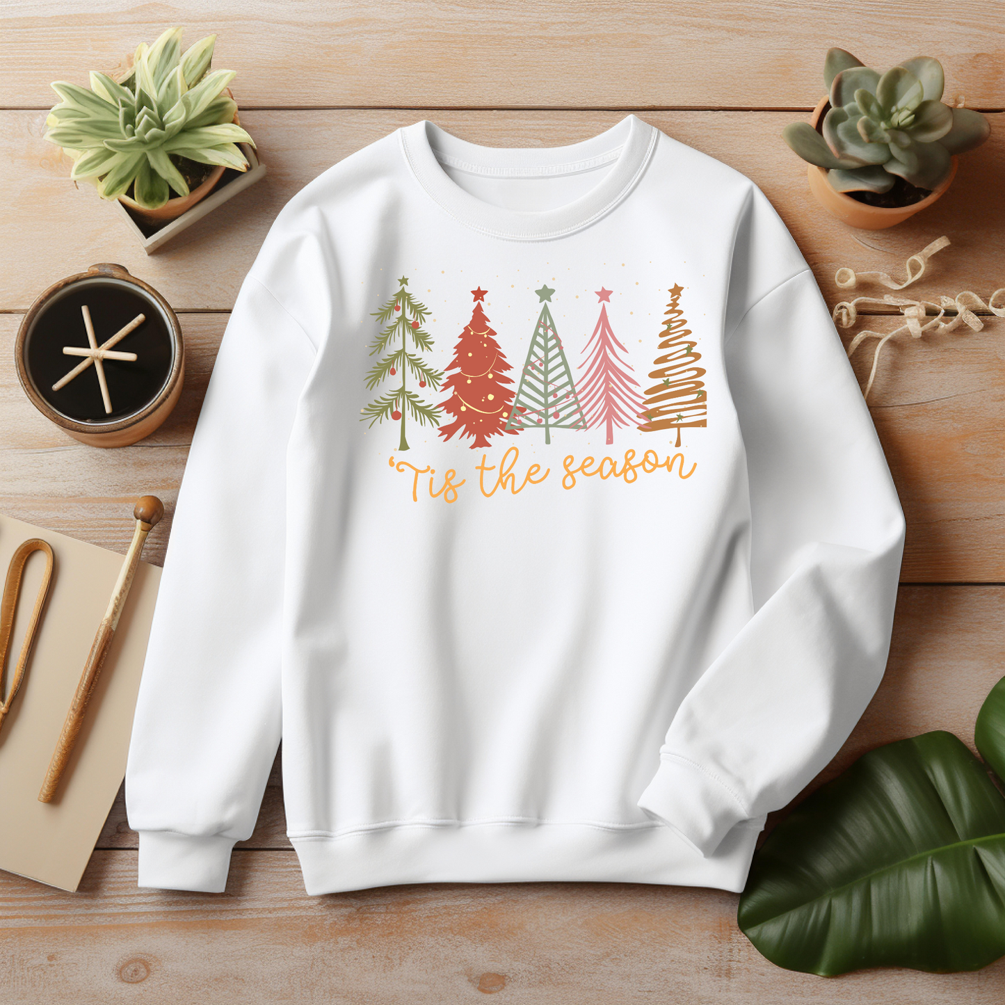 Tis The Season, Christmas Sweatshirt – Christmas Vibes Gift