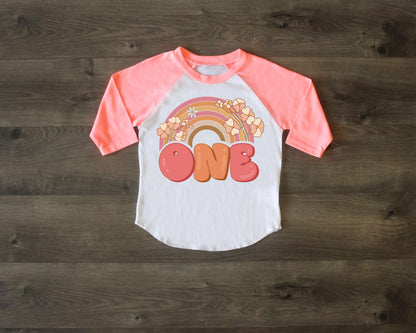 Rainbow One Birthday Shirt