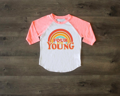 Four Ever Young Birthday Shirt