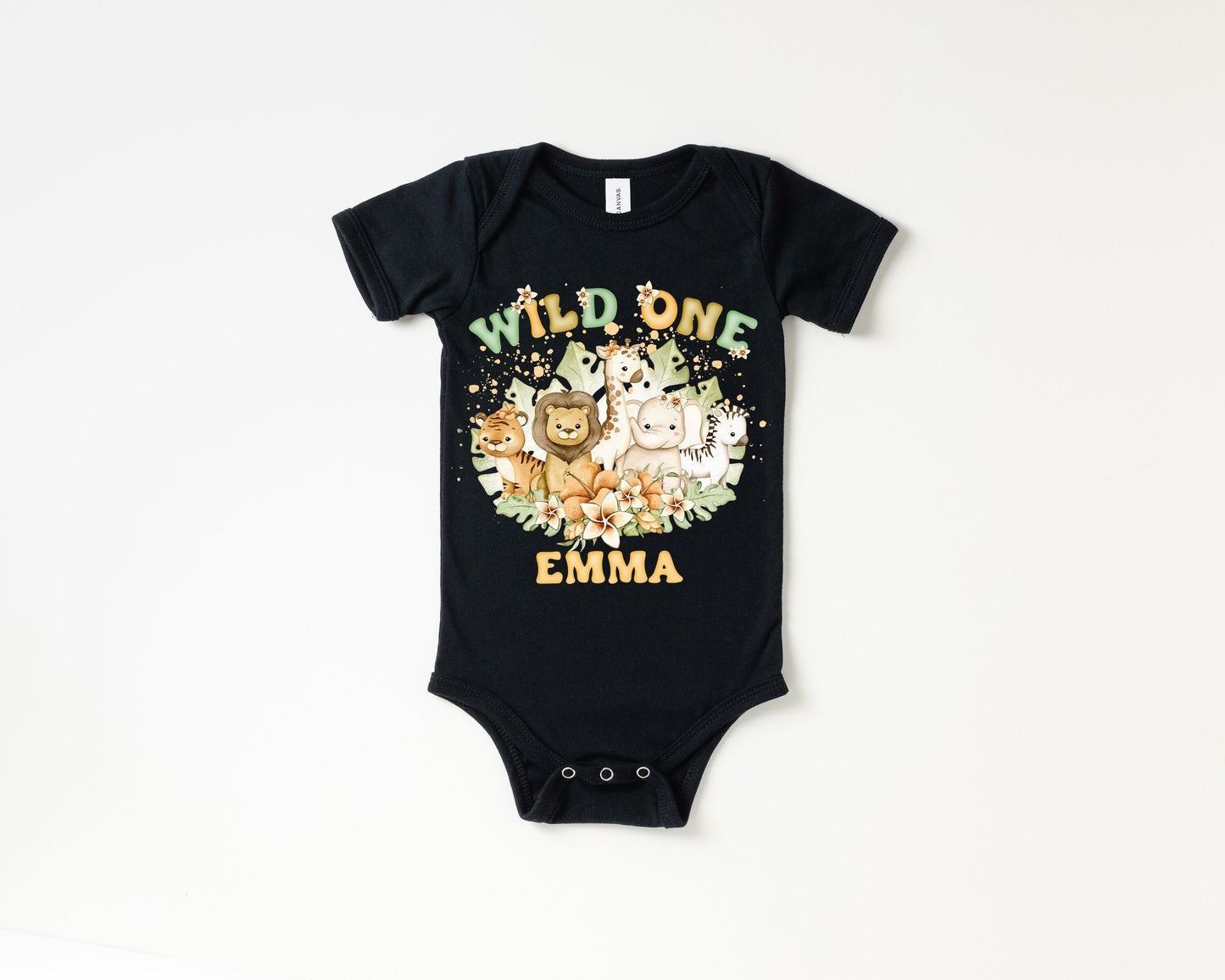 Wild One Named Safari Birthday Shirt