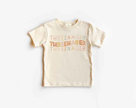 Threenager Birthday Shirt, Third Birthday Shirt, 3rd Birthday Shirt