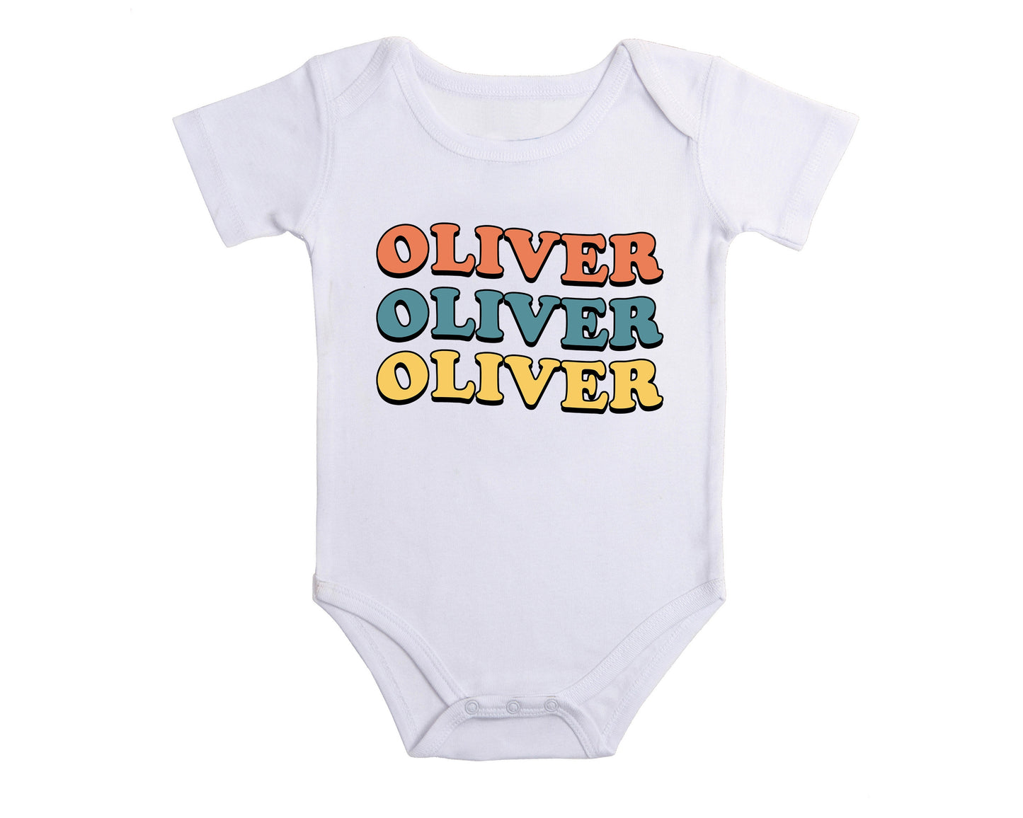 Named Retro Onesie® Custom Personalized Shirt