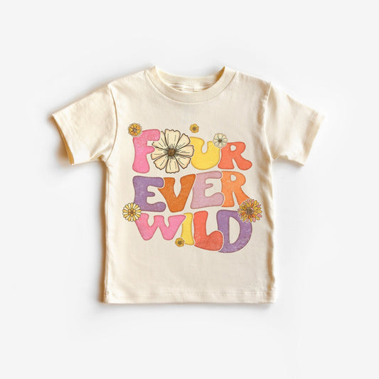 Four ever wild Birthday Shirt, Four Birthday Shirt, 4th Birthday Shirt