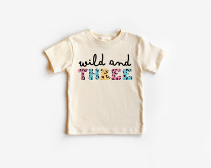 Wild And Three Birthday Shirt, Third Birthday Shirt, 3rd Birthday Shirt