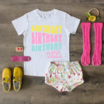 Birthday girl shirt, girls birthday shirt, retro birthday girl t shirt