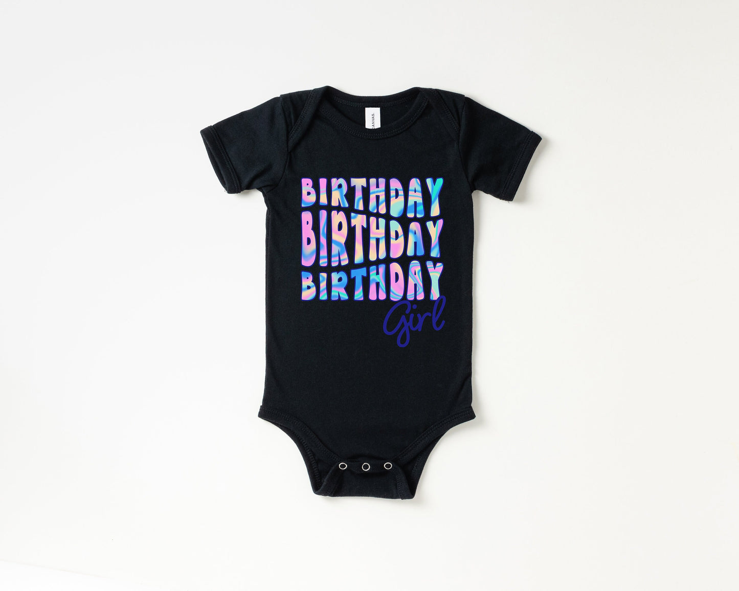 Birthday Girl Shirt, Rainbow Retro Birthday Girl T Shirt