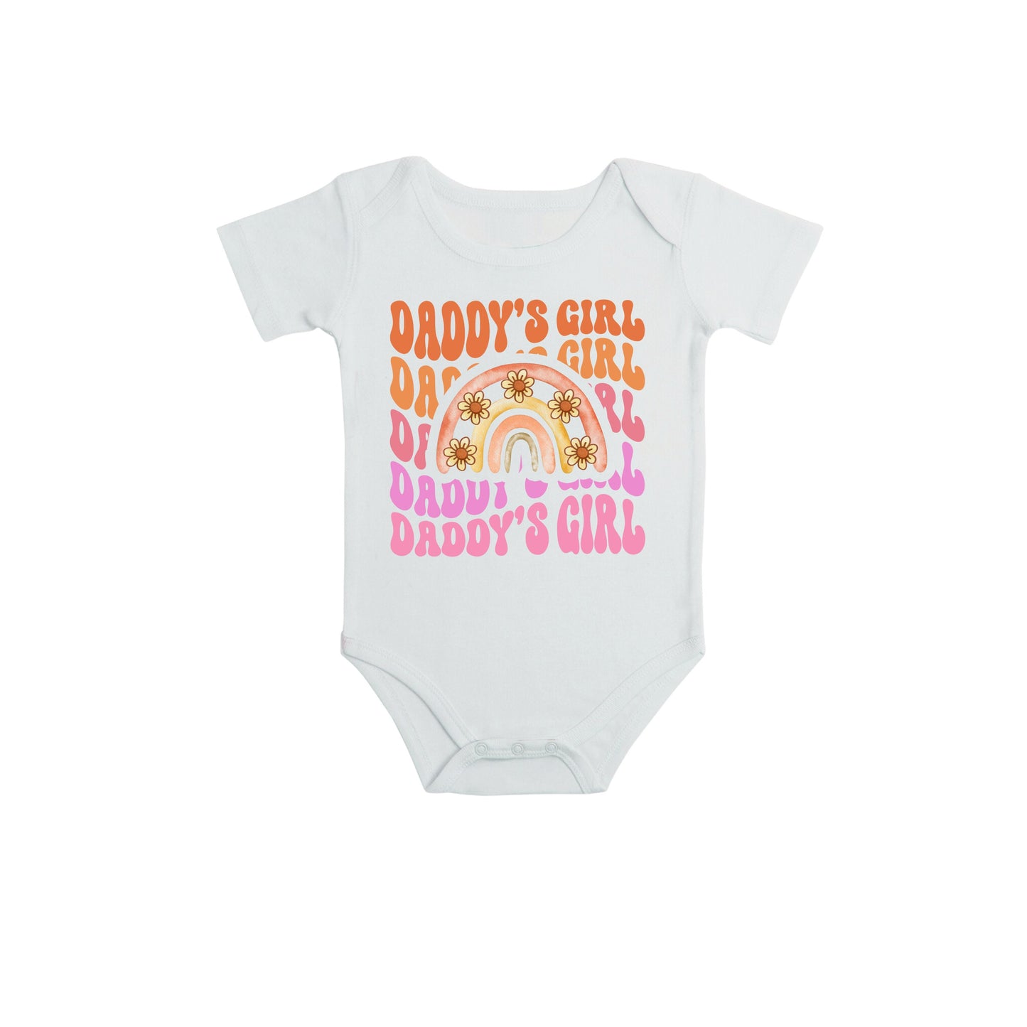 Daddy's Girl Onesie®, Rainbow Waved Daddy's Girl Onesie®