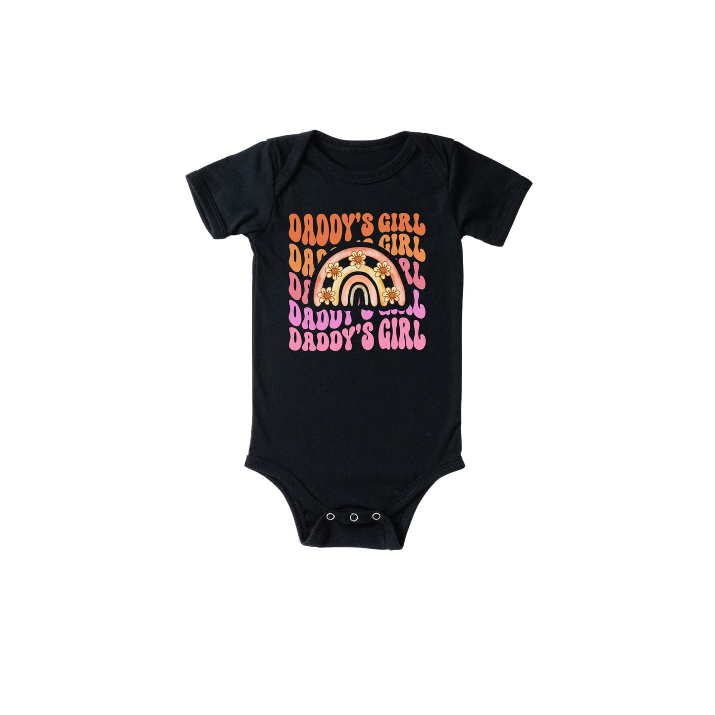 Daddy's Girl Onesie®, Rainbow Waved Daddy's Girl Onesie®