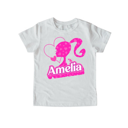 Personalized Custom Girl T-Shirt, Doll Named Babe Shirt