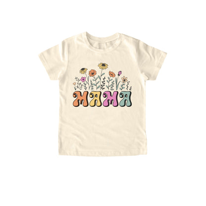 Mama and mama's bestie set, mommy and me outfit, retro flower mom t-shirt mommy's bestie Onesie®