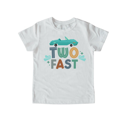 Two Fast T-Shirt, Two Fast Boys Birthday Shirt