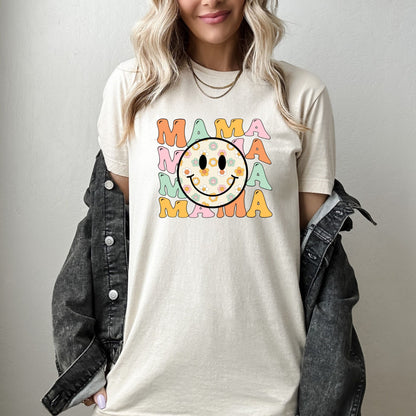 Mama Smiley Face Retro Shirt, Mother's Day Gift T-Shirt