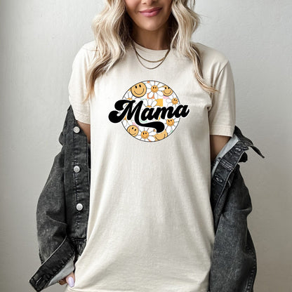 Mama Shirt, Smiley Face Retro Mother Day Gift T Shirt