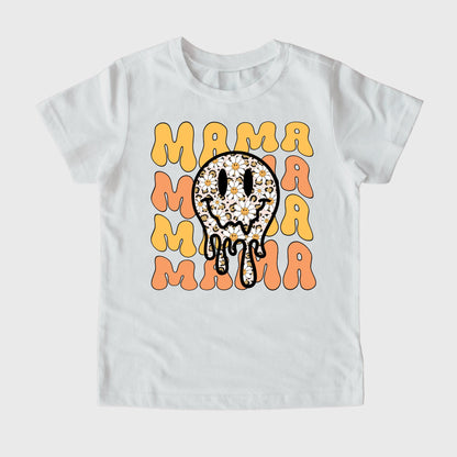 Smiley Face Mama Shirt, Mother's Day Gift T-Shirt