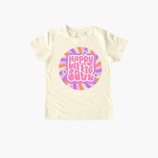 Happy Little Soul Shirt, Retro Toddler Shirt