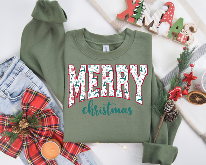 Merry Christmas Santa Retro Christmas Sweatshirt – Perfect Holiday Gift for Christmas