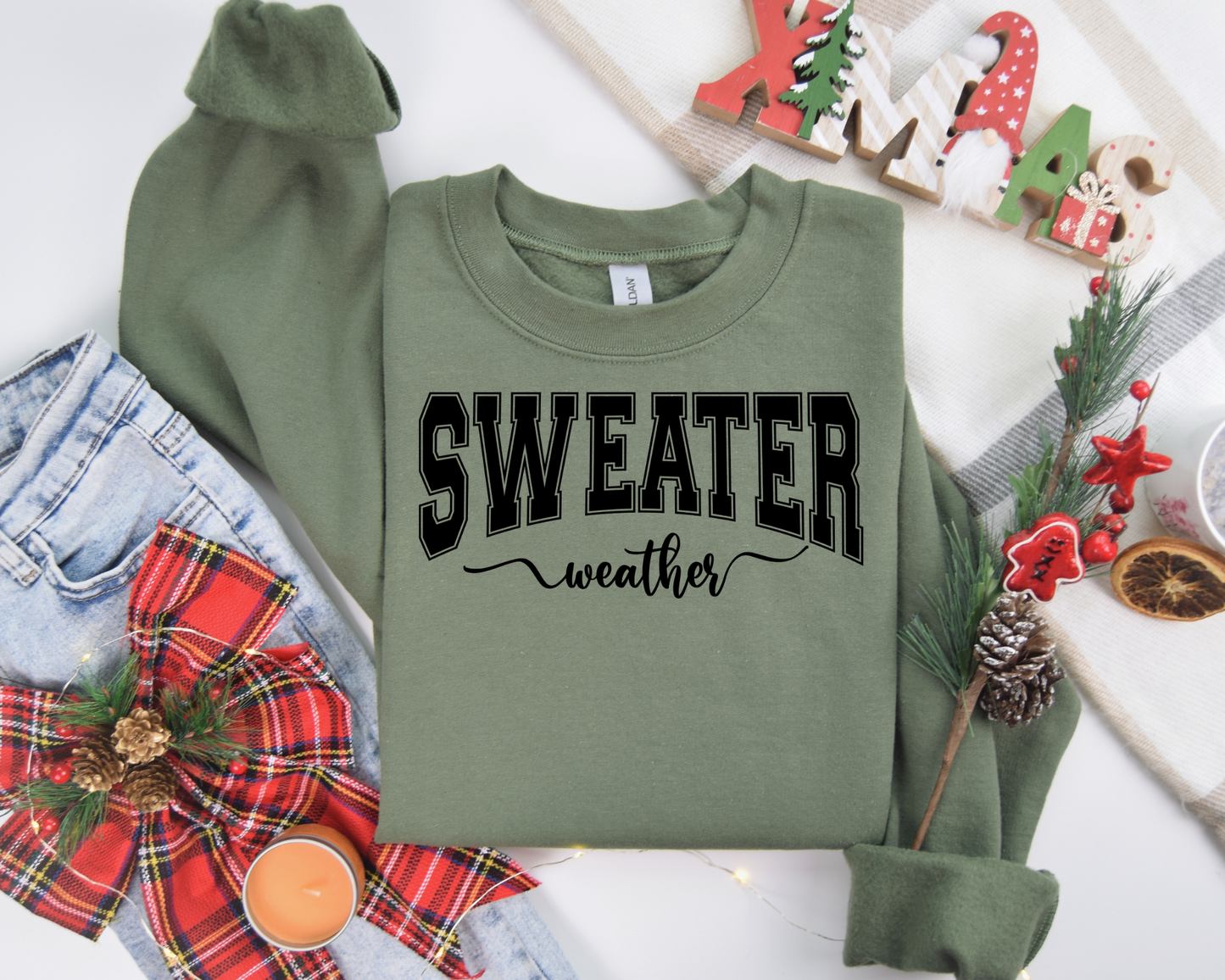 Sweater Weather, Christmas Sweatshirt – Christmas Vibes Gift