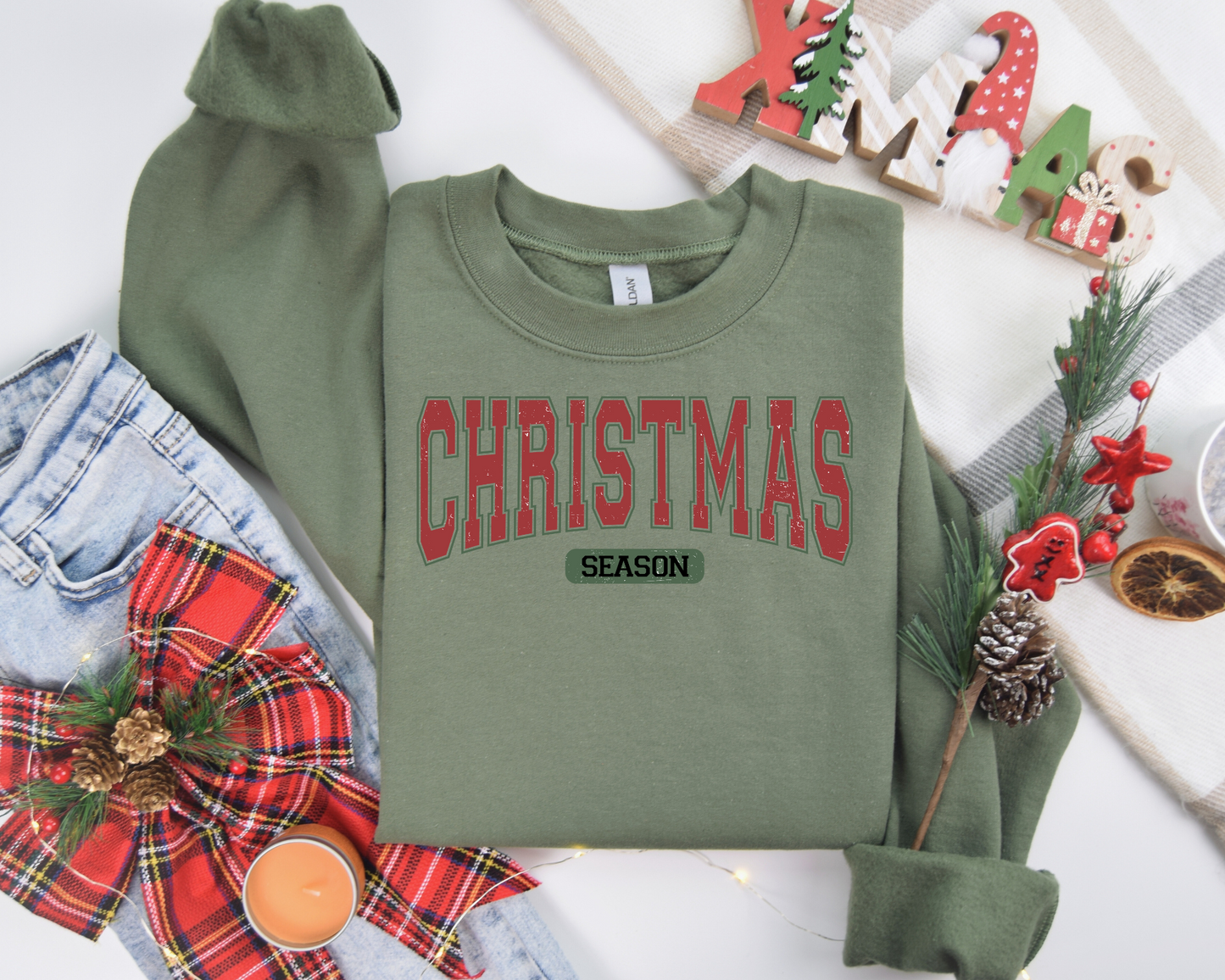 Christmas Season  Retro Christmas Sweatshirt