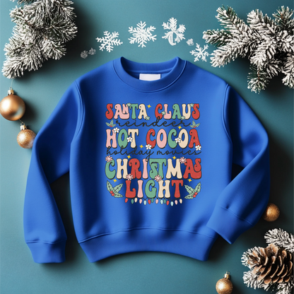 Santa Claus Hot Christmas Light Sweatshirt Toddler