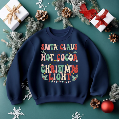 Santa Claus Hot Christmas Light Sweatshirt Toddler