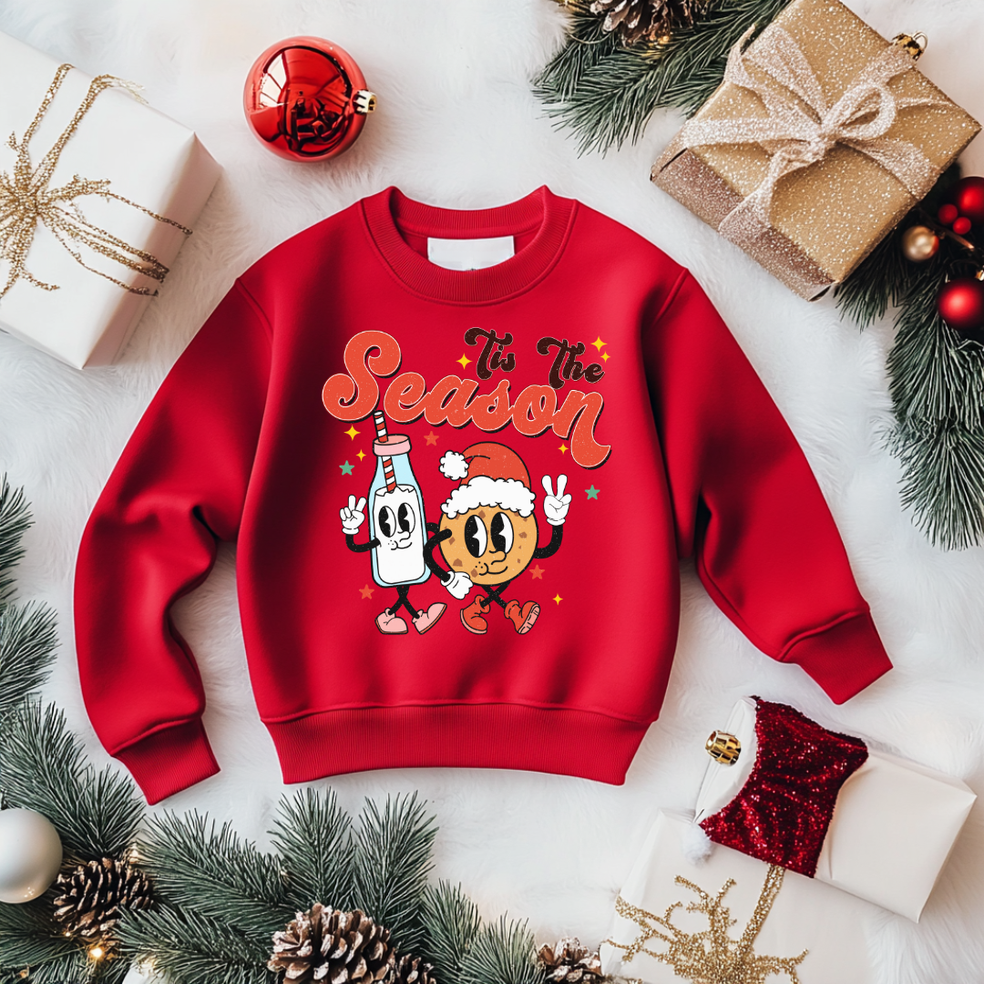 Tis The Season Christmas Sweatshirt Toddler